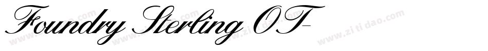 Foundry Sterling OT字体转换